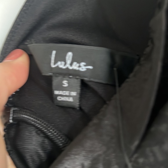 LULUS GOWN Black Satin Cowl Neck Maxi Gown - Picture 8 of 8